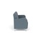 Lesro Siena Lounge Reception 3 Seat Tandem Seating No Center Arms, Brushed Steel, RF Serene Upholstery SN3101 - alternate 3